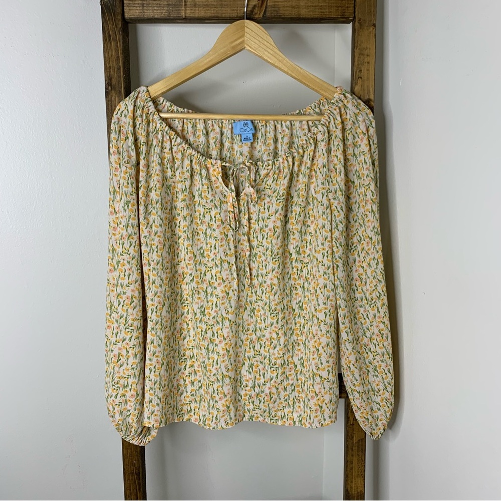 Cece Floral Print Women's Top S